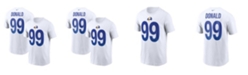 Nike Men's Aaron Donald White Los Angeles Rams Name and Number T-shirt
